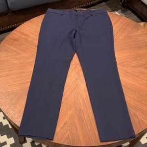 Banana Republic Navy Patterned Trousers EUC